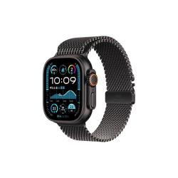Apple Watch Ultra2 智能手表 GPS+蜂窝版 49mm 钛金属黑色表壳 黑色米兰尼斯表带 L