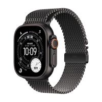 Apple 苹果 Watch Ultra 3 智能手表 GPS+蜂窝版 49mm 黑色钛金属表壳 黑色米兰尼斯表带 L