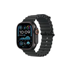 Apple Watch Ultra 2 2024款 智能手表 49mm 蜂窝版 黑色表壳 黑色野径回环表带 M/L