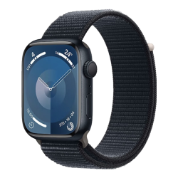 Apple Watch Series 9 智能手表 GPS款 45mm 午夜色 回环式运动表带