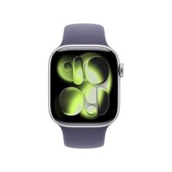 Apple Watch Series 11 智能手表 GPS版 42mm 银色铝金属表壳 雾紫色运动型表带 M/L