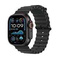 Apple Watch Ultra 2 2024款 智能手表 49mm 蜂窝版 智能手表 钛金属表壳 蓝黑色野径回环式表带 M/L