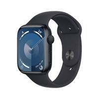 Apple 苹果 Watch Series 9 智能手表 GPS款 45mm 午夜色 橡胶表带 S/M MR993CH/A