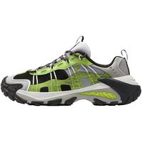 FILAFUSION斐乐潮牌章昊同款山脉鞋2代山系老爹鞋运动休闲鞋男鞋 暗墨绿/葡萄绿-PW 41