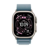 Apple 苹果 Watch Ultra 3 智能手表 GPS+蜂窝版 49mm 原色钛金属表壳 浅蓝色高山回环式表带 S