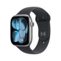 国家补贴：Apple Watch Series 11 智能手表 GPS版 46mm 深空灰色铝金属表壳 黑色运动型表带 S/M