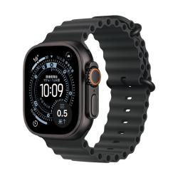 Apple Watch Ultra 3 智能手表 GPS+蜂窝版 49mm 黑色钛金属表壳 黑色海洋表带