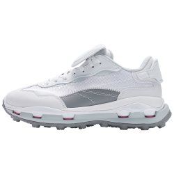 FILA 女鞋KM2老爹鞋运动鞋2025秋季厚底叠叠2休闲鞋老爹鞋 明亮白/百合白-BA 36