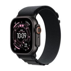 Apple Watch Ultra 3 智能手表 GPS+蜂窝版 49mm 黑色钛金属表壳 黑色高山回环式表带 S