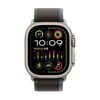 Apple 苹果 Watch Ultra2 智能手表 GPS+蜂窝版 49mm 钛金属原色表壳 蓝配黑色野径回环式表带 S/M