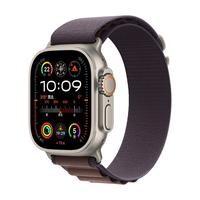 Apple 苹果 Watch Ultra2 智能手表 GPS+蜂窝版 49mm 钛金属原色表壳 靛蓝色高山回环式表带 M
