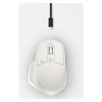 Logitech 罗技 MX Master 2S 2.4G蓝牙 双模无线鼠标 4000DPI 哑光白