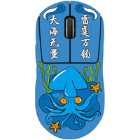 logitech/罗技 G系列 无线游戏鼠标+深海恐惧贴纸 黑色+荧光粉