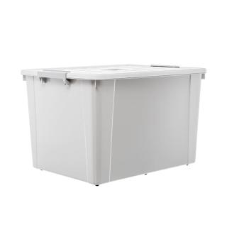 禧天龙 塑料衣物收纳箱 3个装 55L带轮3个装 55.5*41*32.5cm