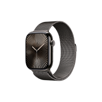 Apple Watch Series 10 智能手表 GPS+蜂窝网络款 46mm 钛金属石板色 石板色米兰尼斯表带 M/L
