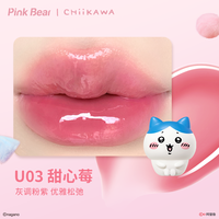 【26号20点】PinkBear皮可熊CHIIKAWA授权款丰唇蜜贴贴泥眼影 U03甜心莓