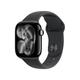 Apple Watch Series 11 智能手表 GPS版 42mm 亮黑色铝金属表壳 黑色运动型表带 M/L