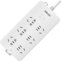 DELIXI 德力西 CD98J-LK6X3 新国标插排 六位五孔 3m