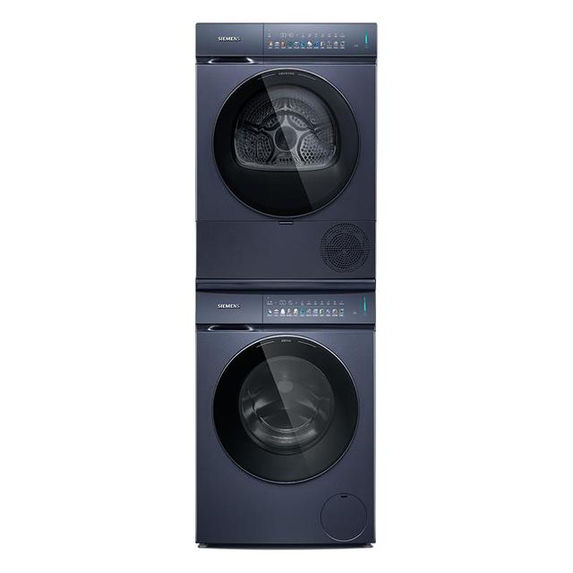 西门子 10kg超氧除皱变频热泵自清洁iQ500洗烘套装