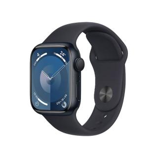 Apple 苹果 Watch Series 9 智能手表 GPS款 41mm 午夜色 橡胶表带 S/M MR8W3CH/A