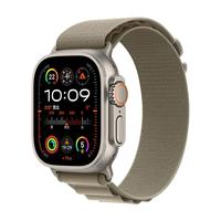Apple 苹果 Watch Ultra2 智能手表 GPS+蜂窝版 49mm 钛金属原色表壳 橄榄色高山回环式表带 S