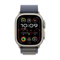 Apple 苹果 Watch Ultra2 智能手表 GPS+蜂窝版 49mm 钛金属原色表壳 蓝色高山回环式表带 M
