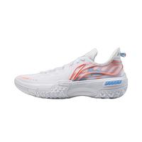 李宁 LI-NING桀骜 白焰丨篮球鞋高回弹止滑男子2024轻量简约专业外场鞋ABFU019 标准白-8 45