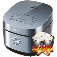 美的 电饭煲电饭锅4L银钻内胆11大菜单家用智能电饭煲大火力家用智能