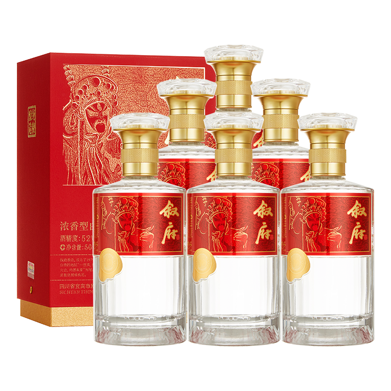  XUFU/叙府 纯粮酒 浓香型白酒  箱装 500ml 52度