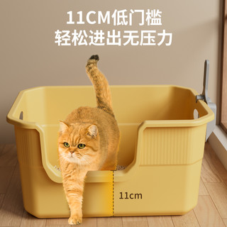 猫砂盆超大号防外溅猫厕所除臭巨型开放式猫砂盆子特大号宠物用品