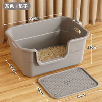 猫砂盆超大号防外溅猫厕所除臭巨型开放式猫砂盆子特大号宠物用品
