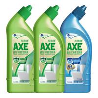 斧头牌洁厕液 马桶清洁剂 除菌去异味 清香型洁厕灵 去污垢家庭组合装洁 组合装-2瓶除菌+1瓶灭病毒