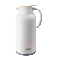 爱仕达 保温壶家用大容量热水瓶玻璃内胆暖水瓶壶宿舍办公RWS16P17WG-W 白色1.6L