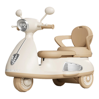倍贝乐儿童电动摩托车可坐双人遥控三轮车1-6岁男女孩宝宝可驾驶玩具车 标配白【6V4单驱+可调节座椅+早教音乐】 【精美礼盒包装】佳品