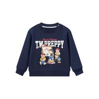 TeenieWeenie Kids小熊童装25秋冬男女宝宝加绒印花套头卫衣