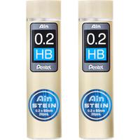 Pentel 派通 日本派通（Pentel）0.2mm自动铅芯 不易折断 活动铅笔芯 顺滑清晰 C272W HB 2管/袋