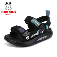 Little Bobdog 巴布豆夏季凉鞋中大童露趾透气休闲沙滩鞋子男孩2025新款