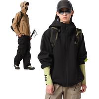 伯希和（Pelliot）户外硬壳冲锋衣男女秋季防风雨登山服外套124101048冲绿L 脉冲绿/硬壳全防护【男女同款】