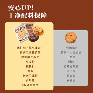 西麦燕麦曲奇饼干450g休闲零食热门商品下午茶中秋送含礼袋 【一口酥脆】双口味450g