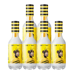 HONEY RELIEF 柠檬蜂蜜水 0色素健康果蔬汁饮料饮品360g*6瓶装整箱 hape联名