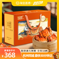 【活蟹】阳澄湖大闸蟹鲜活蟹老船长大闸蟹鲜活大闸蟹全母3.0两8只