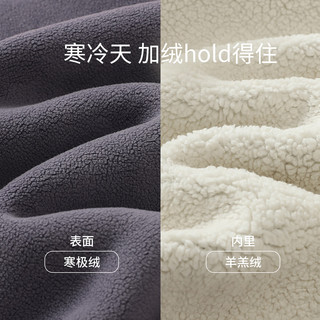 巴厘小猪女童秋冬套装2024宝宝加绒保暖加厚儿童运动装休闲服男童冬装 太空灰 90