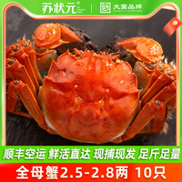 苏状元大闸蟹鲜活螃蟹店全母蟹大闸蟹礼盒毛蟹活螃蟹