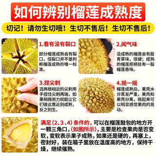 择云记泰国金枕榴莲新鲜榴莲整个带壳应季热带水果