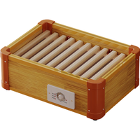 帕斯威 实木烤火炉取暖器家用暖脚器电暖足烤火箱家用烤火器办公室烘脚器 45