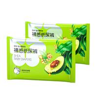 五羊（FIVERAMS）乳木果纸尿裤超薄裸感尿不湿瞬吸防漏婴儿成长裤防漏 婴儿纸尿裤M码6片