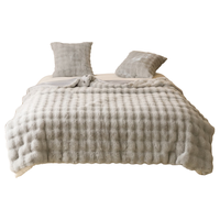 一默毛毯子牛奶绒居家沙发盖毯A类亲肤办公室午睡空调毯保暖加厚毛毯 灰格 100*150cm 经典灰