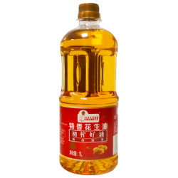 品品好 0反式脂肪酸 花生油  特香花生油1L（精致一人食） 瓶装 1L
