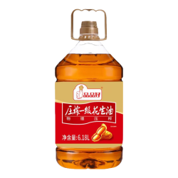 品品好 0反式脂肪酸物理压榨一级花生油6.18L 家庭装 压榨一级花生油6.18L（家庭实惠装）