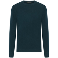 劲霸男装【100%山羊绒】羊绒衫男圆领纯色商务温暖舒适羊绒毛衫|BYEG3004 军色 L